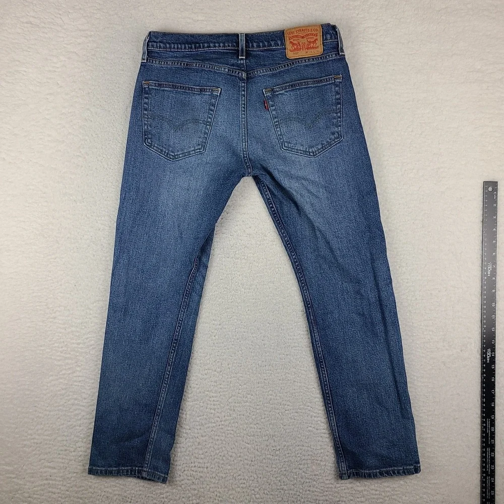 Levi's 502 Jeans Mens Blue 31x30 Slim Tapered Medium Wash Denim